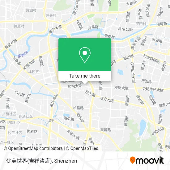 优美世界(吉祥路店) map