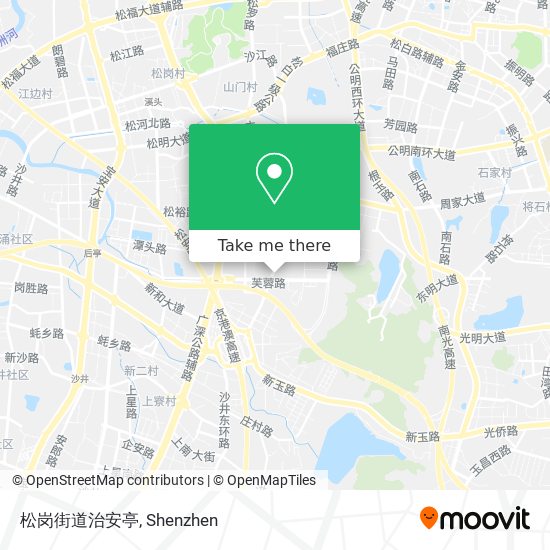 松岗街道治安亭 map