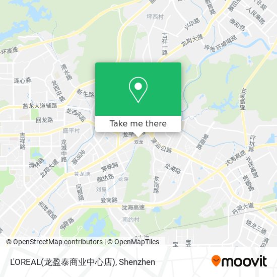 L'OREAL(龙盈泰商业中心店) map