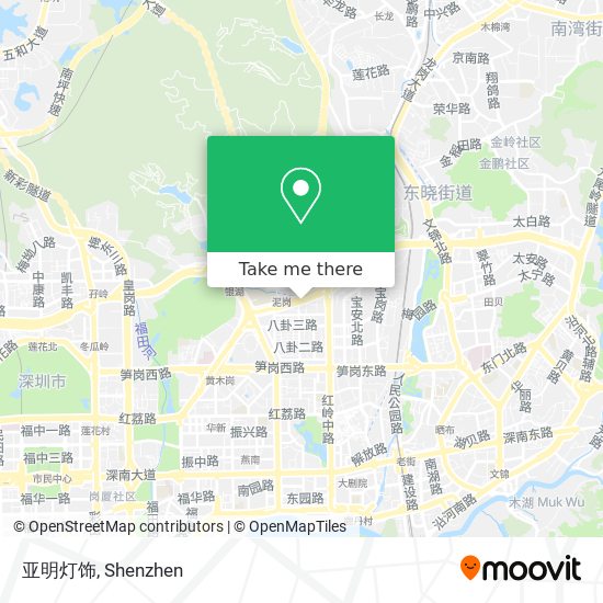 亚明灯饰 map