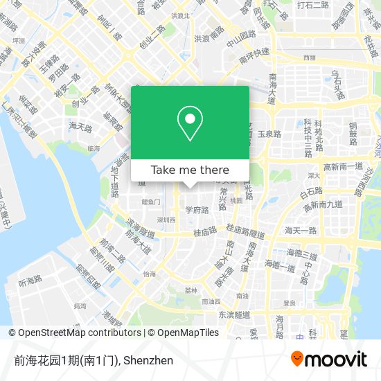 前海花园1期(南1门) map