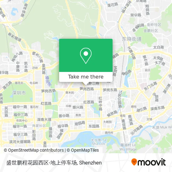 盛世鹏程花园西区-地上停车场 map