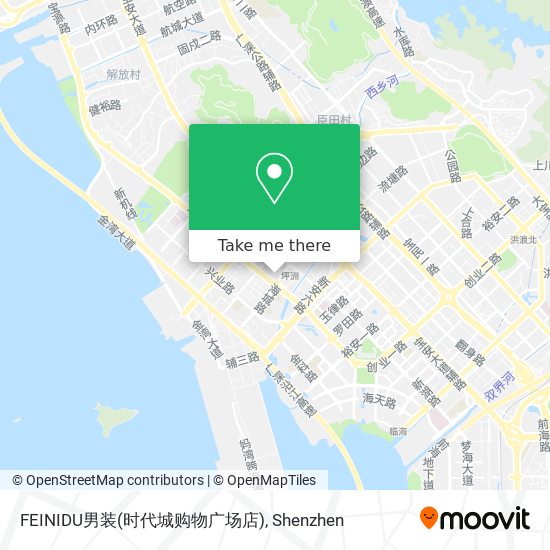 FEINIDU男装(时代城购物广场店) map