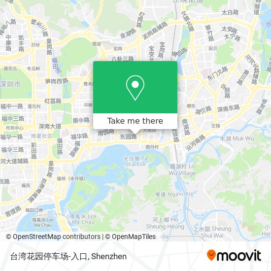 台湾花园停车场-入口 map