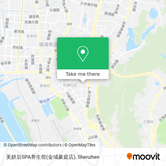 美妍后SPA养生馆(金域豪庭店) map