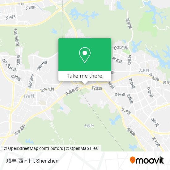 顺丰-西南门 map