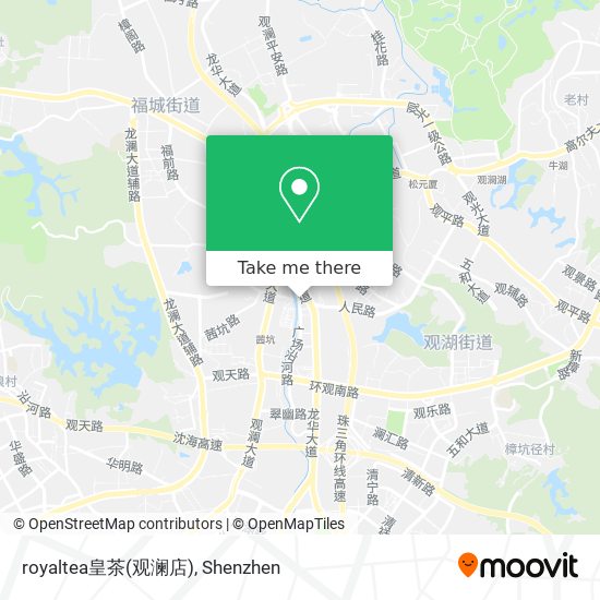 royaltea皇茶(观澜店) map