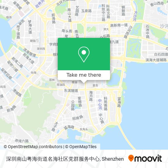 深圳南山粤海街道名海社区党群服务中心 map