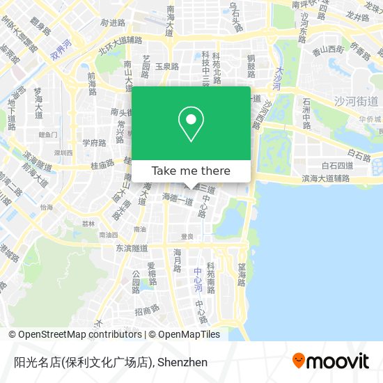 阳光名店(保利文化广场店) map