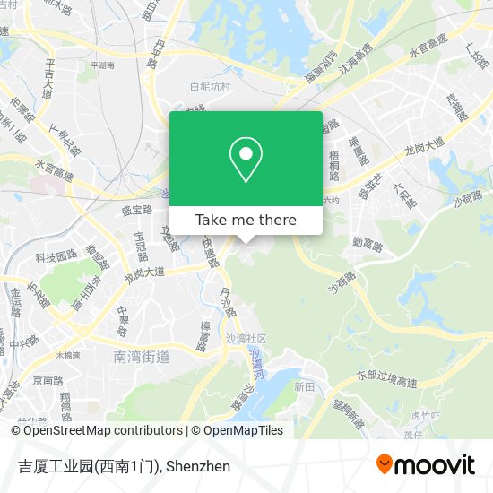 吉厦工业园(西南1门) map
