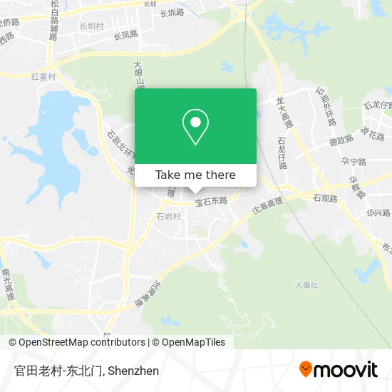 官田老村-东北门 map