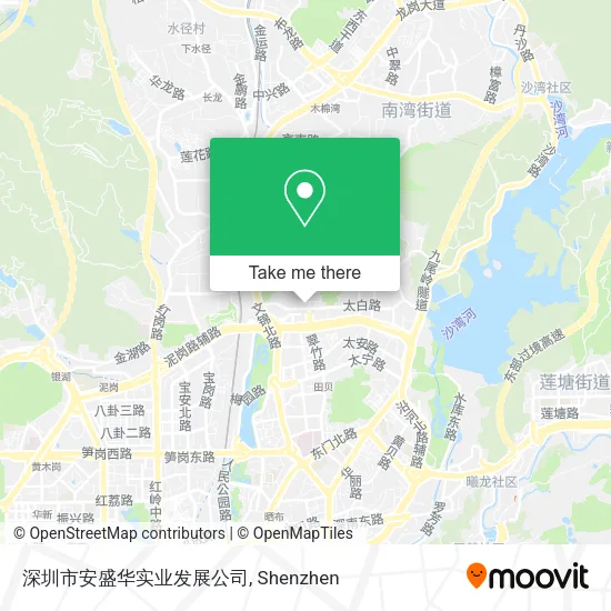 深圳市安盛华实业发展公司 map