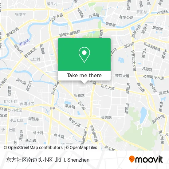 东方社区南边头小区-北门 map
