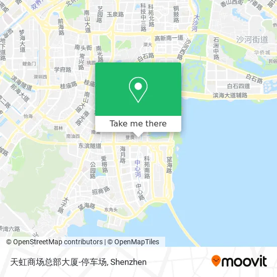 天虹商场总部大厦-停车场 map