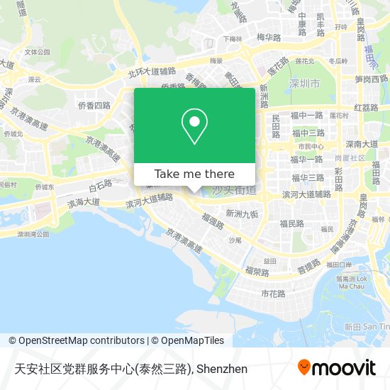 天安社区党群服务中心(泰然三路) map