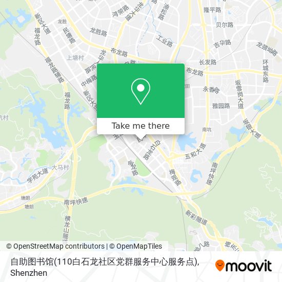 自助图书馆(110白石龙社区党群服务中心服务点) map