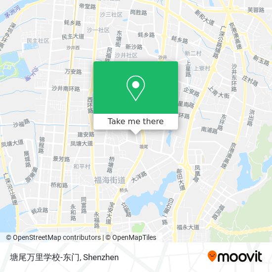 塘尾万里学校-东门 map