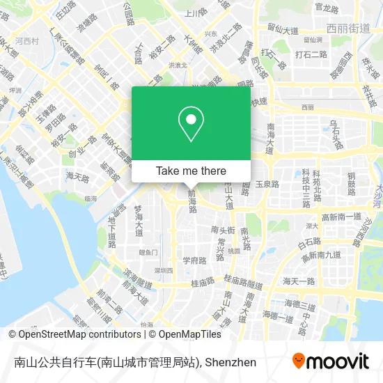 南山公共自行车(南山城市管理局站) map