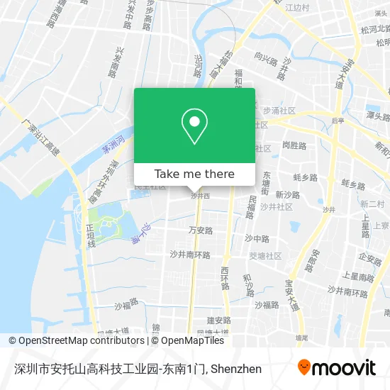 深圳市安托山高科技工业园-东南1门 map