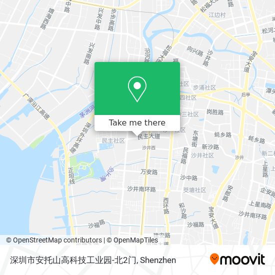 深圳市安托山高科技工业园-北2门 map