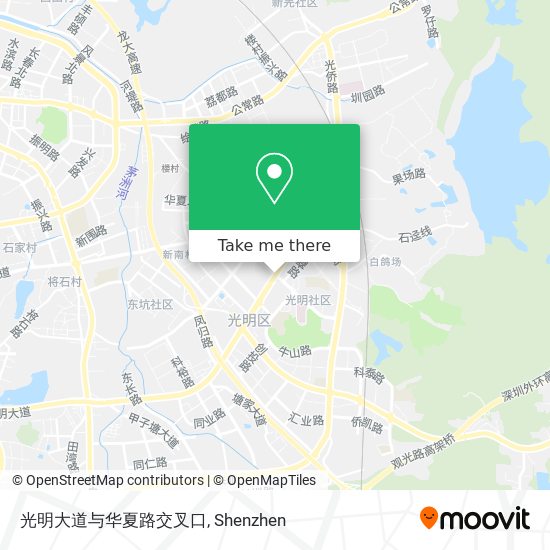 光明大道与华夏路交叉口 map