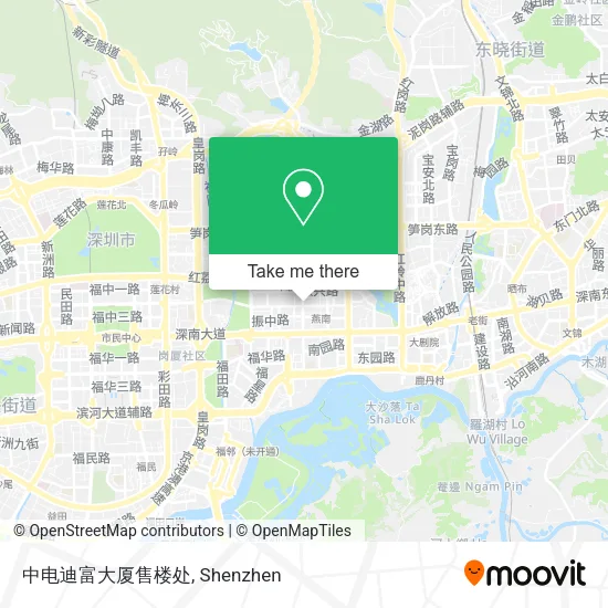 中电迪富大厦售楼处 map