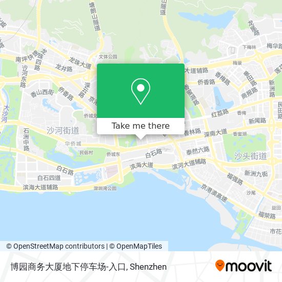 博园商务大厦地下停车场-入口 map