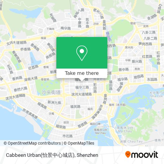 Cabbeen Urban(怡景中心城店) map