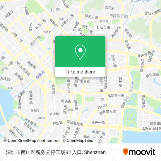 深圳市南山区税务局停车场-出入口 map