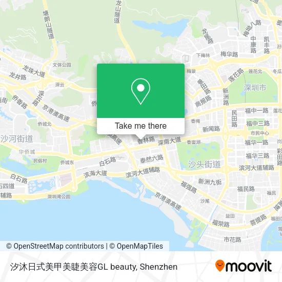 汐沐日式美甲美睫美容GL beauty map