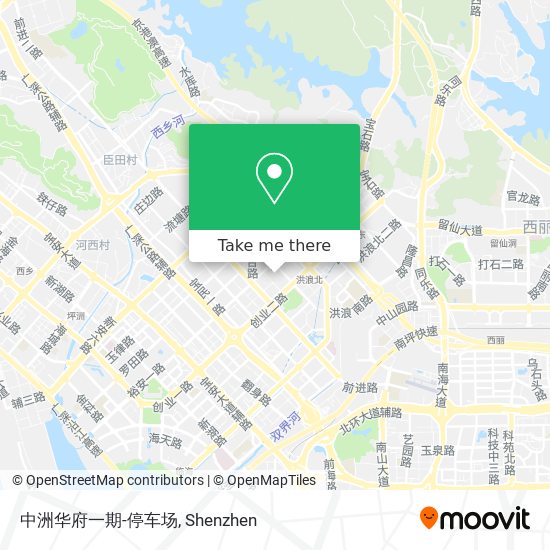 中洲华府一期-停车场 map