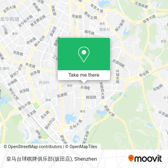 皇马台球棋牌俱乐部(坂田店) map