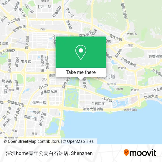 深圳home青年公寓白石洲店 map