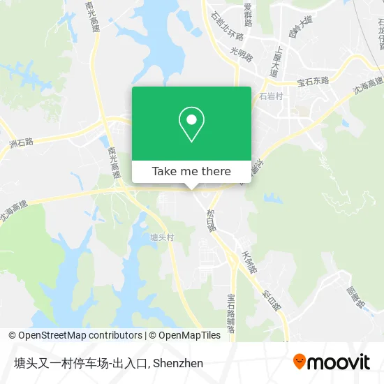 塘头又一村停车场-出入口 map