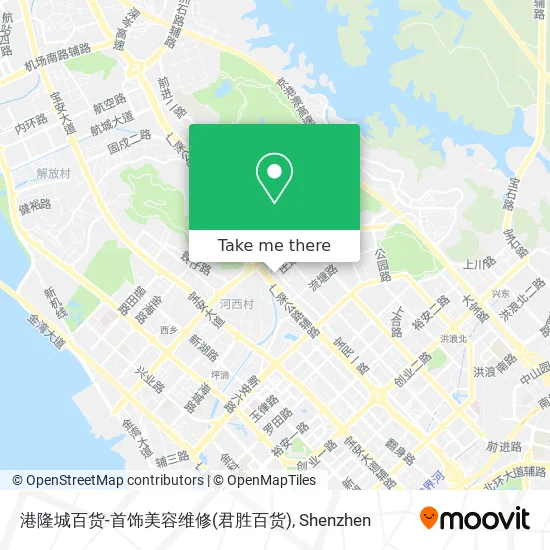 港隆城百货-首饰美容维修(君胜百货) map