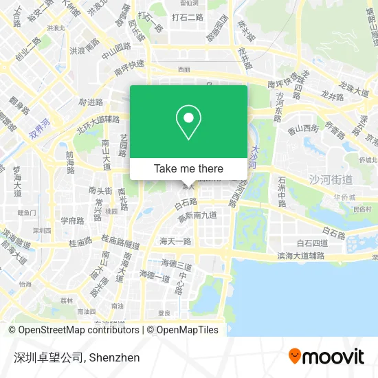 深圳卓望公司 map