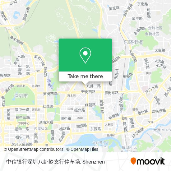 中信银行深圳八卦岭支行停车场 map