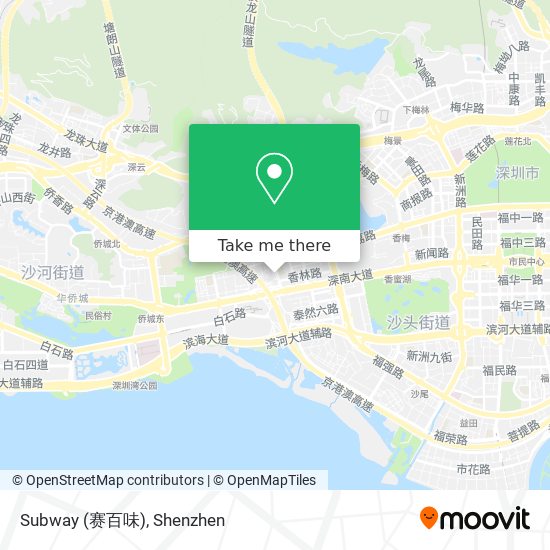 Subway (赛百味) map