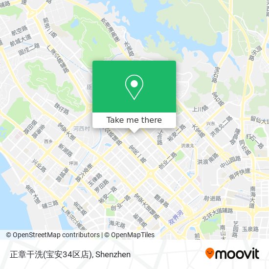 正章干洗(宝安34区店) map