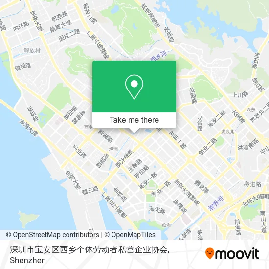 深圳市宝安区西乡个体劳动者私营企业协会 map