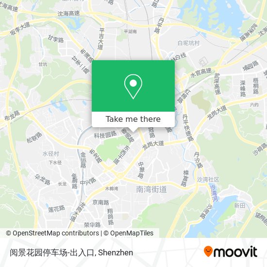 阅景花园停车场-出入口 map