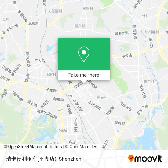 瑞卡便利租车(平湖店) map