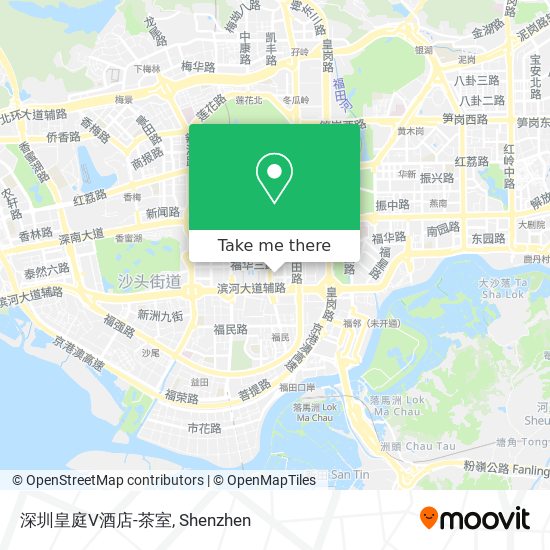 深圳皇庭V酒店-茶室 map