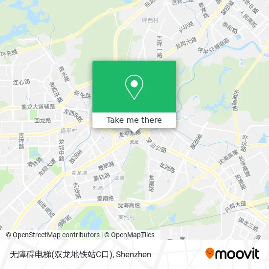无障碍电梯(双龙地铁站C口) map