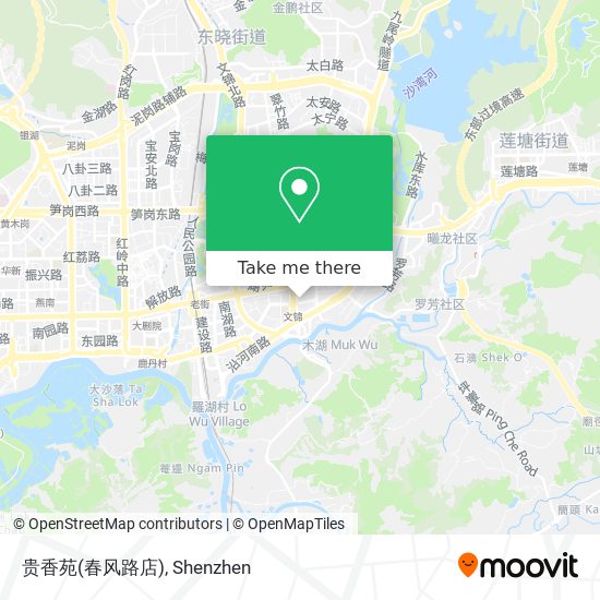 贵香苑(春风路店) map