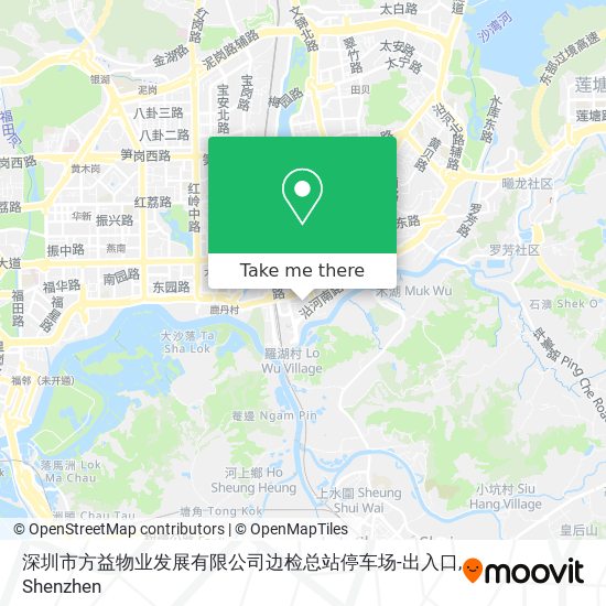 深圳市方益物业发展有限公司边检总站停车场-出入口 map