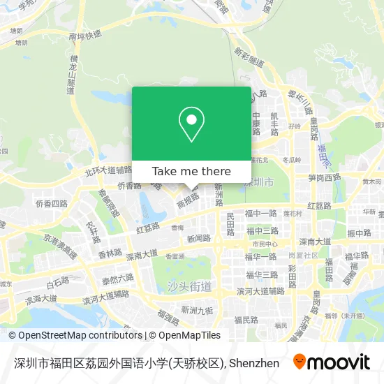 深圳市福田区荔园外国语小学(天骄校区) map