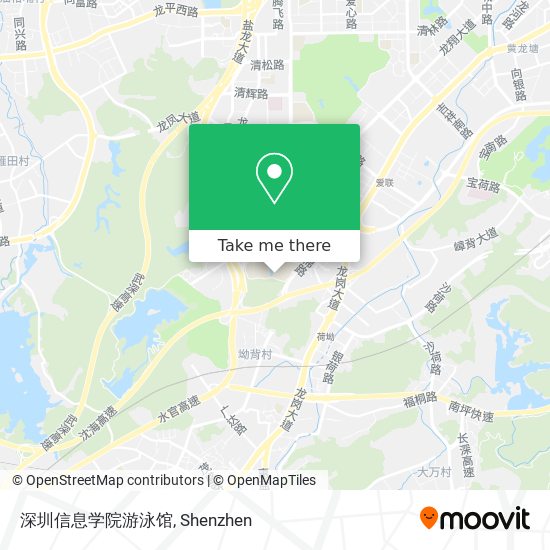 深圳信息学院游泳馆 map