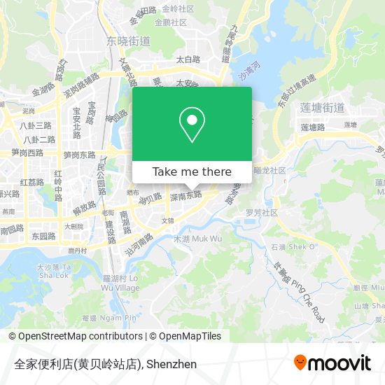 全家便利店(黄贝岭站店) map