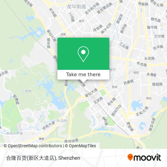 合隆百货(新区大道店) map